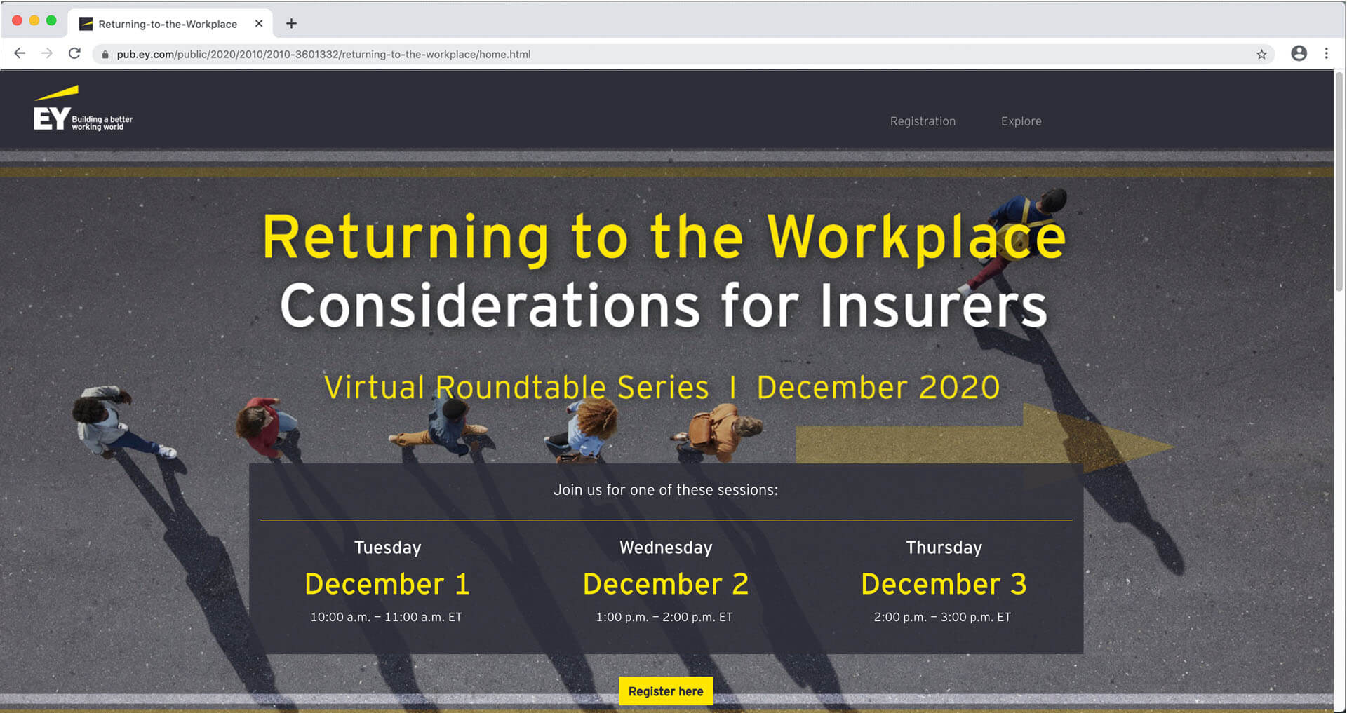 EY Returning to the Workplace