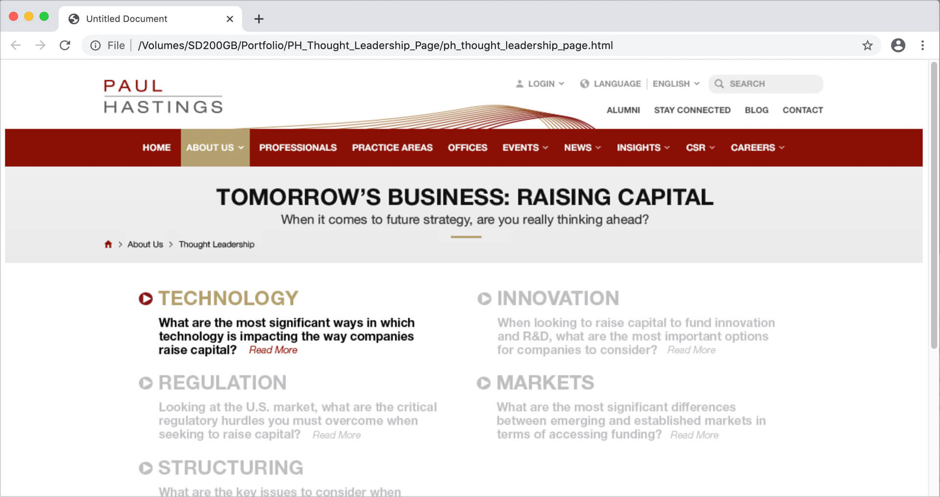 Thought Leadership